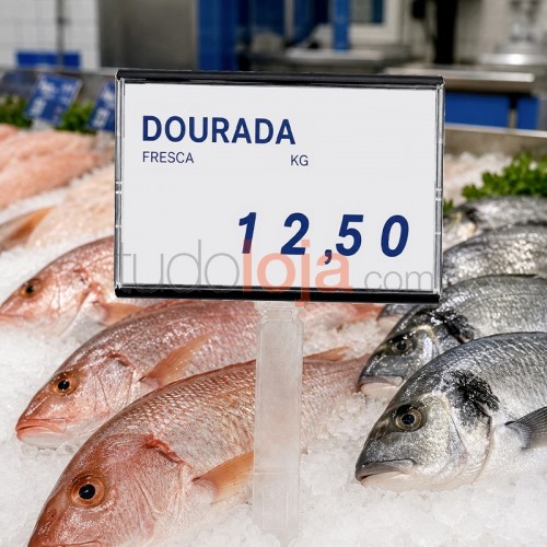 Display Preçário com Espeto para Peixaria