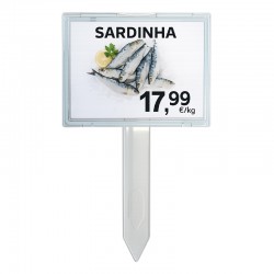 Preçário com Espeto para Gelo - Peixaria