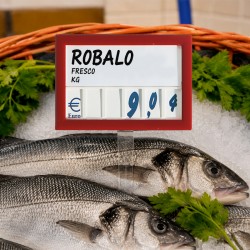 Precário com números para peixe