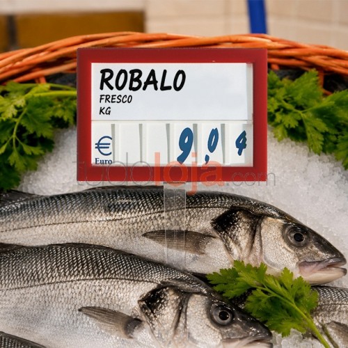 Precário com números para peixe