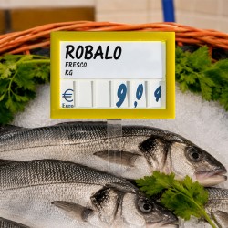 Precário com números para peixe
