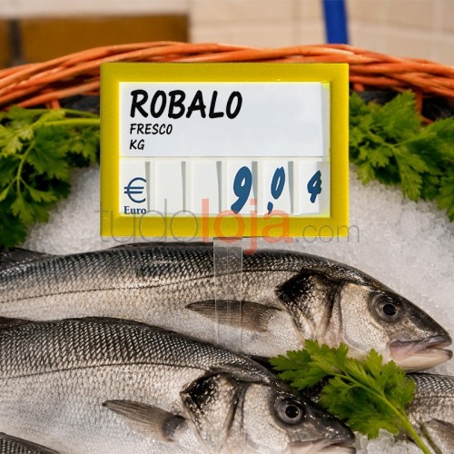 Precário com números para peixe