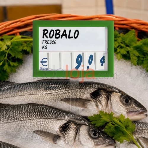 Precário com números para peixe