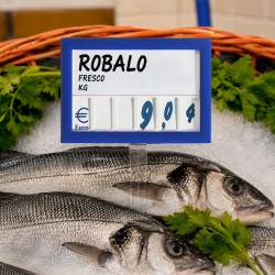 Precário com números para peixe