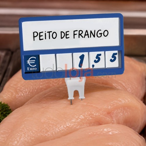 Precário com números para carne - talho