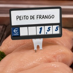 Precário com números para carne - talho