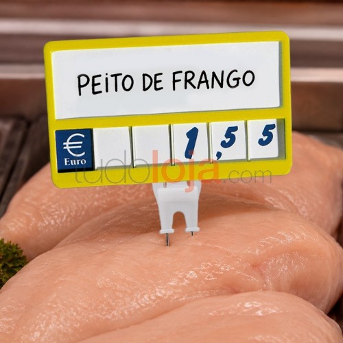 Precário com números para carne - talho
