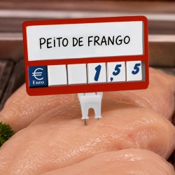 Precário com números para carne - talho