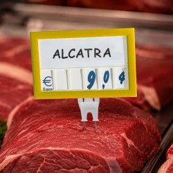 Precário com números para talho