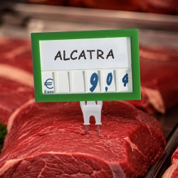 Precário com números para talho