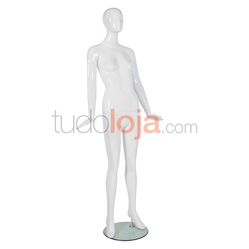 Manequim Senhora Branco para Lojas