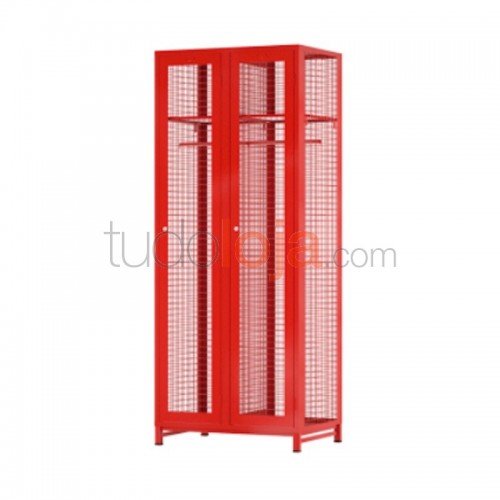 Vestiário de Bombeiros de Rede 2000x550x1000