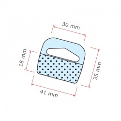 Blister adesivo para ganchos