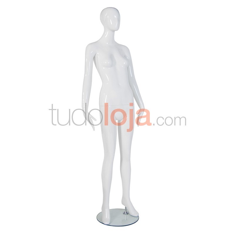Manequim Senhora Branco para Lojas