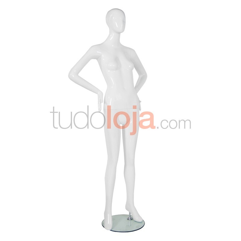 Manequim Senhora Branco para Lojas