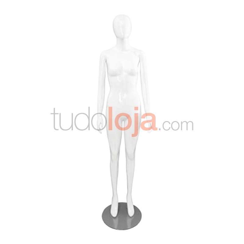 Manequim Senhora Branco para Lojas