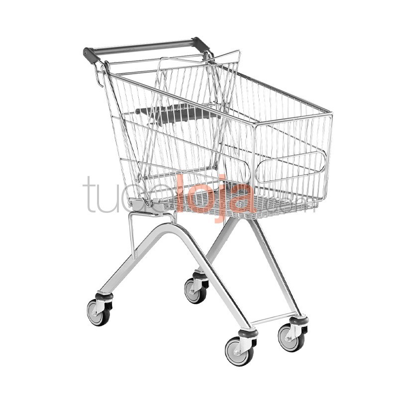 Carrinhos de Compras de Arame com porta-bebé - 100L