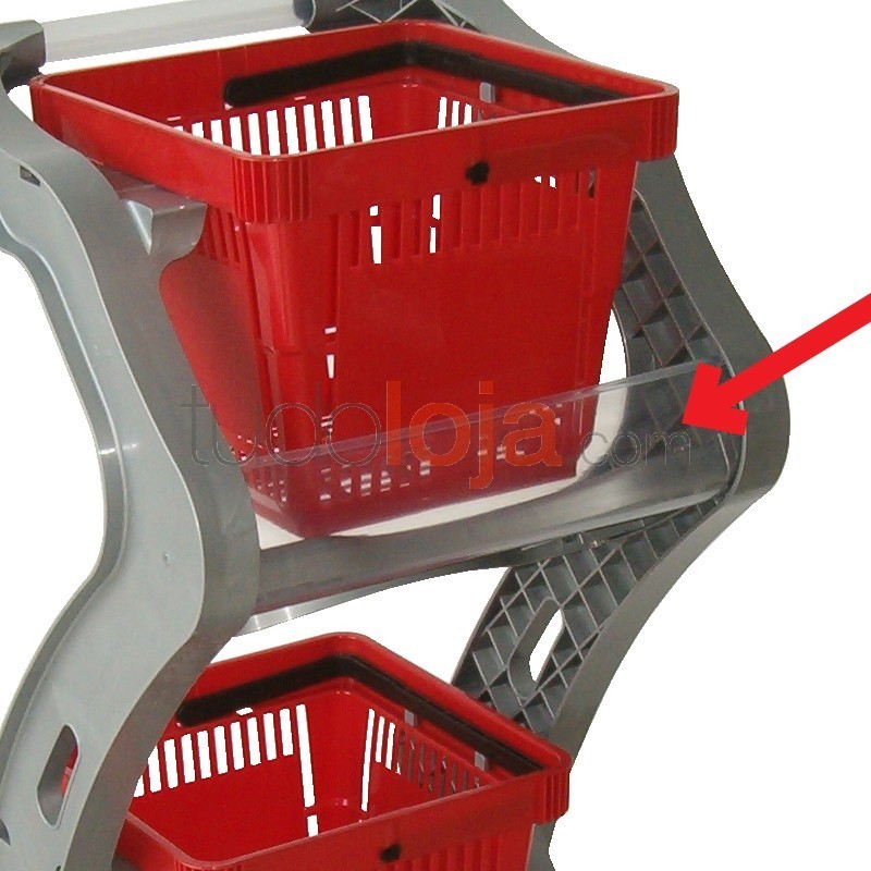 Perfil publicitário para carro supermercado 22L