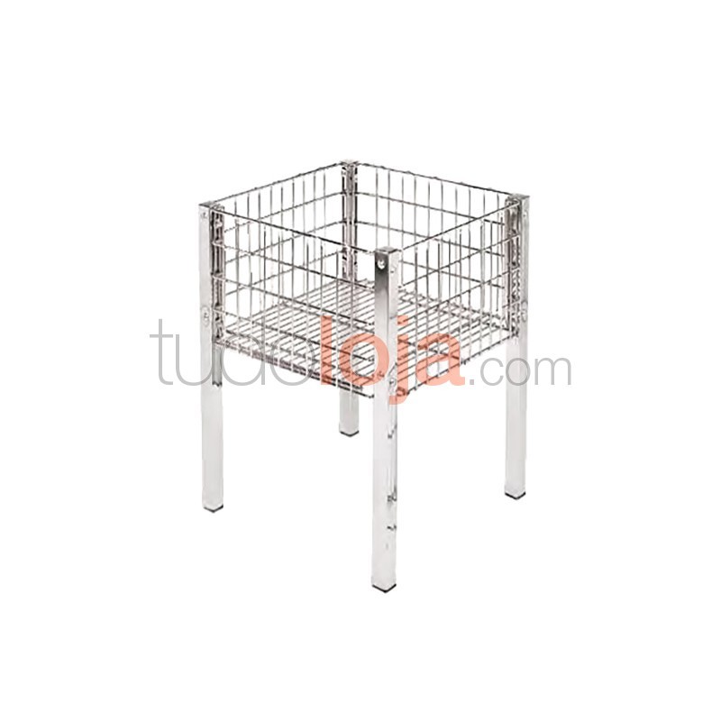 Contentor Non-Food de Arame 800x600x600 para Lojas