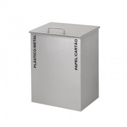 Ecoponto com tampa e 2 baldes - 27L