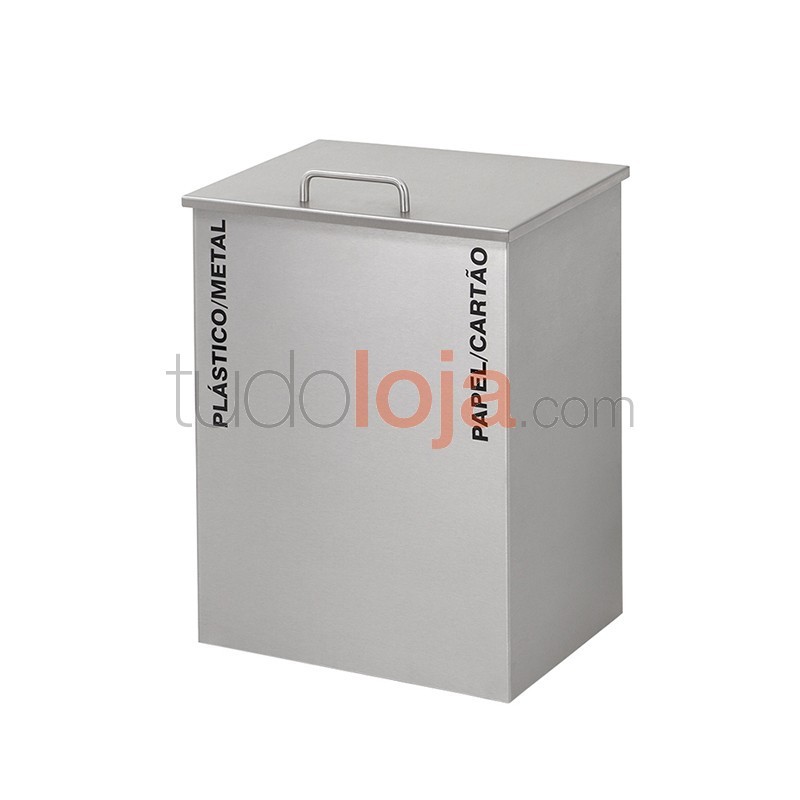 Ecoponto com tampa e 2 baldes - 27L