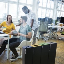 Ecoponto em bloco com 4 contentores - 40L