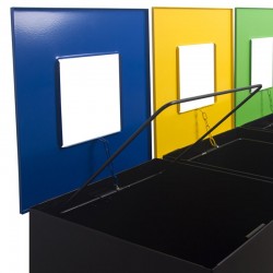 Ecoponto em bloco com 4 contentores - 40L