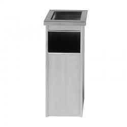 Papeleira com Cinzeiro Areia - 15L+2L - Inox