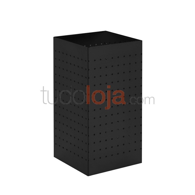 Papeleira quadrada com chapa perfurada - 27L