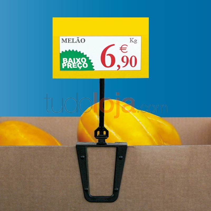 Preçário com Suporte "Sistema Clip"