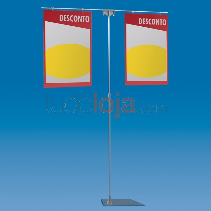 Suporte "Magnum" Duplo para Poster/Banner H1000-1900